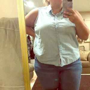 Target’s universal thread. Button up Jean Tank